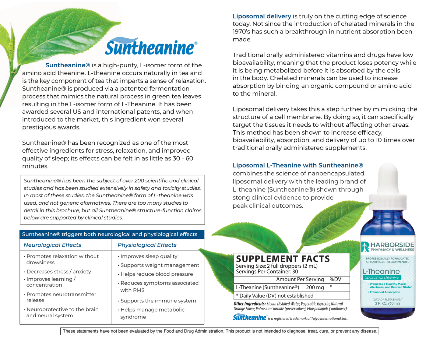 L-Theanine Liposomal Drops "The Serenity Molecule"
