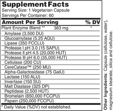 Digestive Enzymes (vegetarian)