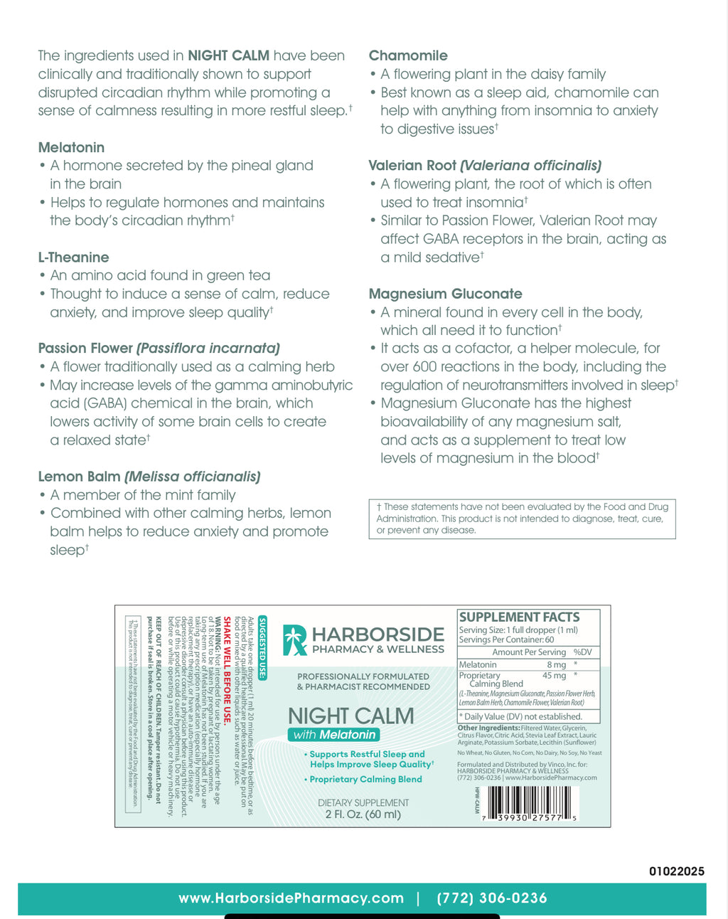 Night Calm Liposomal (Sleep) Drops