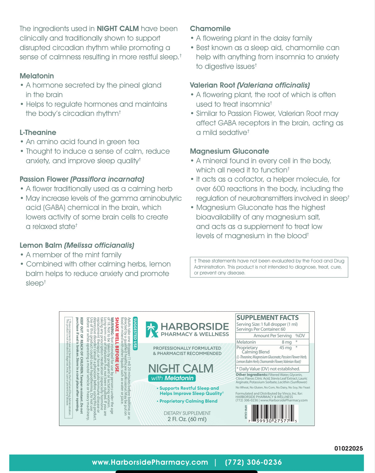 Night Calm Liposomal (Sleep) Drops