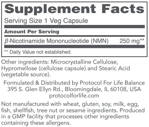 NMN Nicotinamide Mononucleotide 250 mg