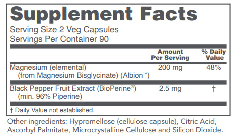 Magnesium Glycinate with BioPerine