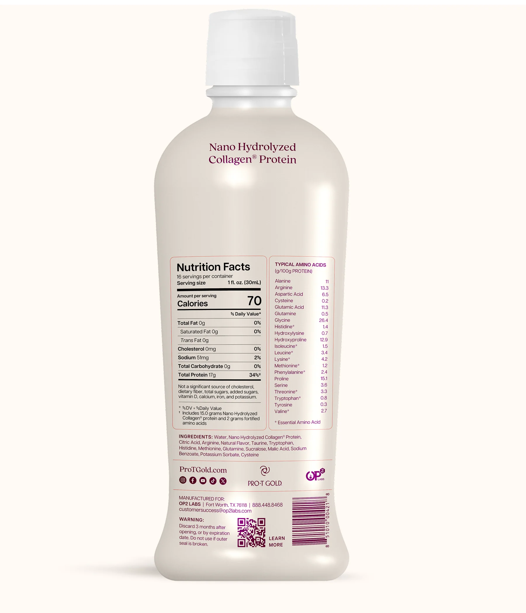 ProT Gold Liquid Collagen Protein