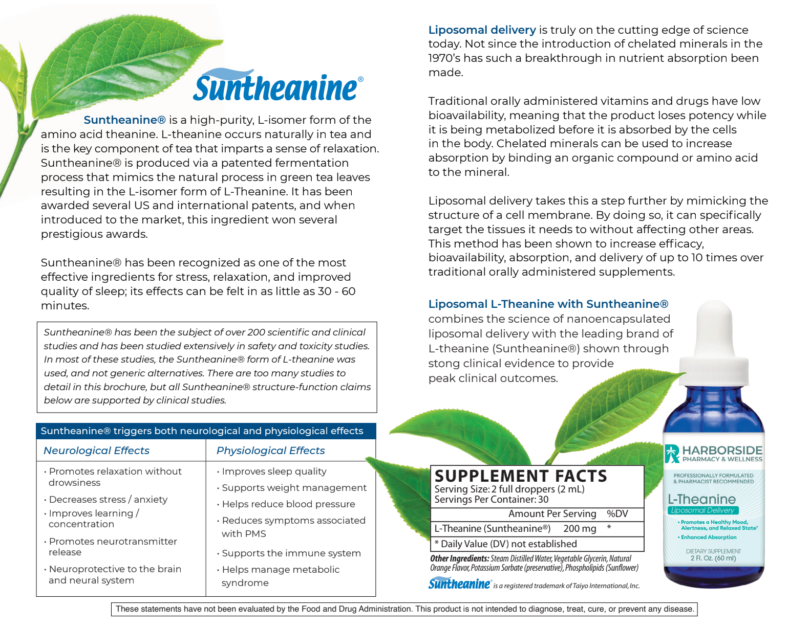 L-Theanine Liposomal Drops "The Serenity Molecule"