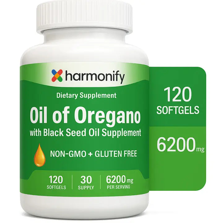 Oil of Oregano with Black Seed Oil - Harmonify