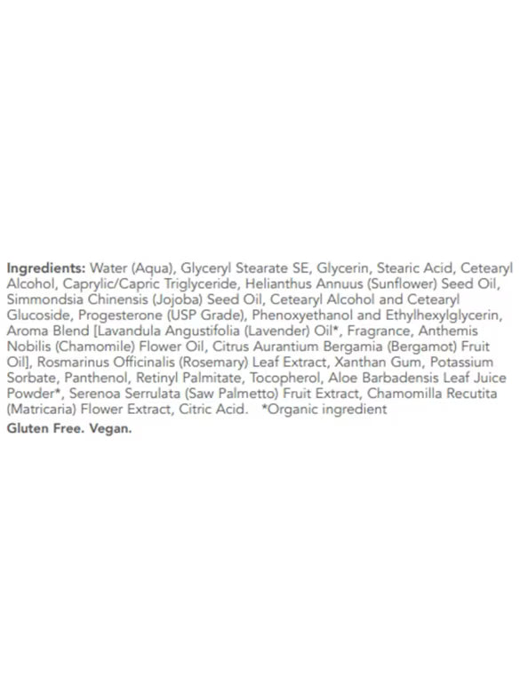Natural Progesterone Cream, Lavender Scent - 3 oz (85 Grams)
