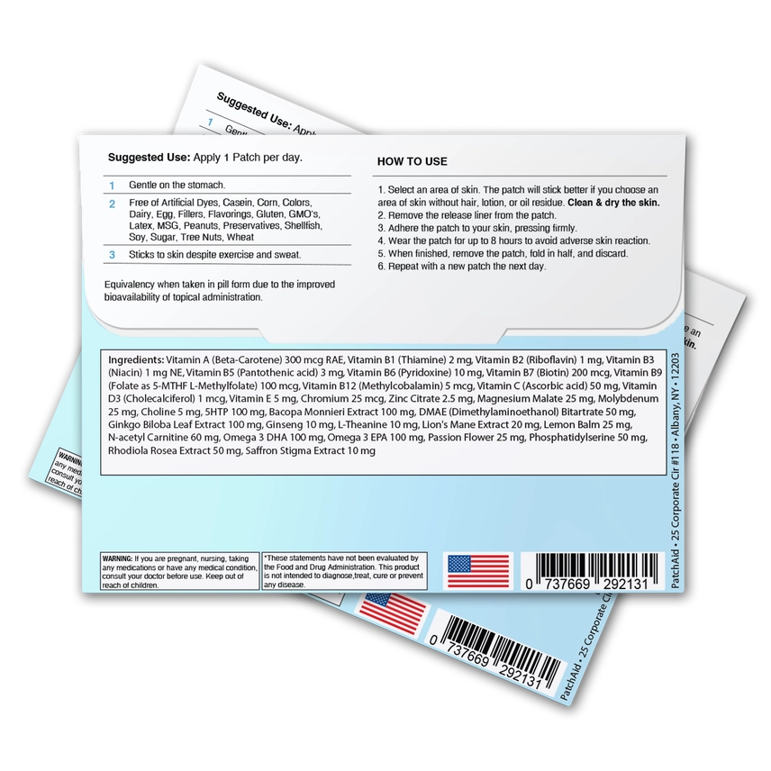 Focus and Clarity Patch - Cognitive & Memory