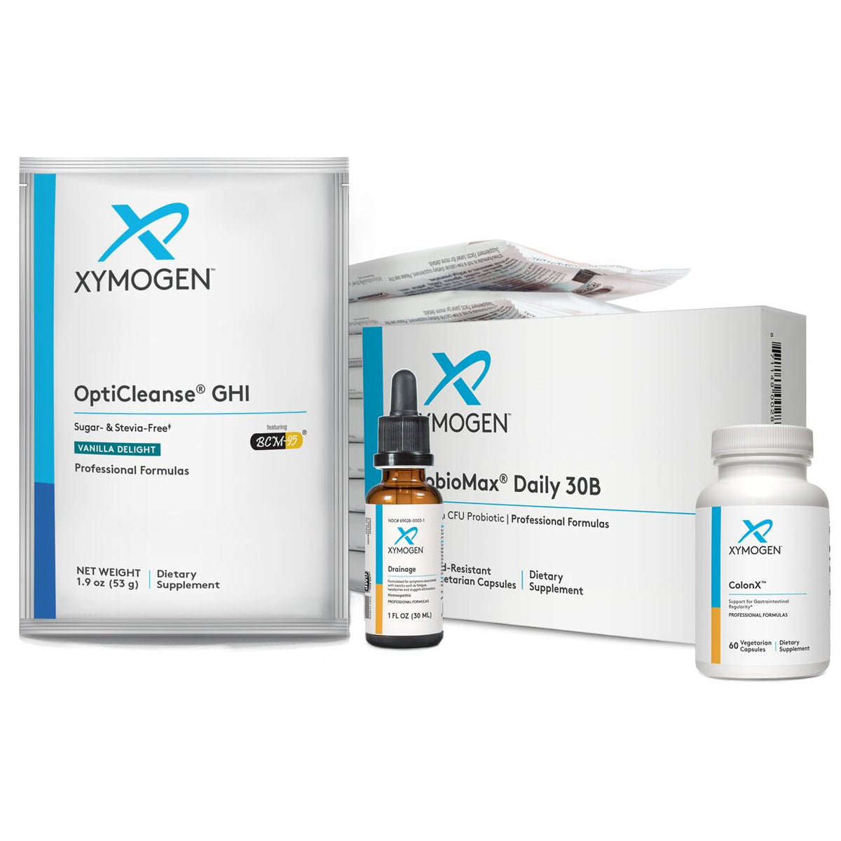 XYMOGEN 6 Day Detox Micro Kit components